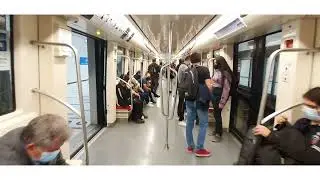 Metro de Santiago: Linea 3, viaje U. de Chile - Matta, Caf AS-14