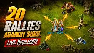 Lords Mobile - Rallies against subs highlights. Part 2