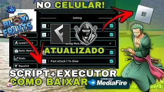 Como Baixar e Colocar SCRIPT no Blox Fruits (CELULAR/MOBILE) | Instalar Executor Roblox/Usar Script