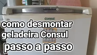 Como desmontar geladeira Consul tamanho da chave canhão 1/4  passo a passo vem comigo