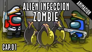 Among Us animación l Alien infección zombi