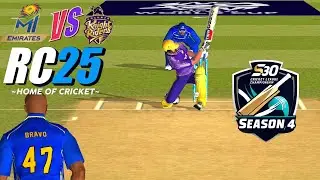 KKR vs MI- Kolkata knight riders vs Mumbai emirates S30 League Championship Real Cricket 25 Gameplay