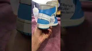 Off-White Jordan 1 sole scrub