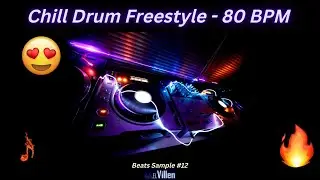 Chill Drums Freestyle Boom Bap Type Beat | 'Beats Sample #12'  | Hip Hop 80 BPM (dub.El.Villen)
