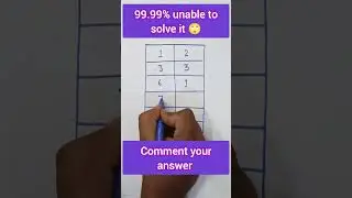 puzzle for genius only #mathpuzzle #canyousolve #youtubeshorts #math #shorts #viral