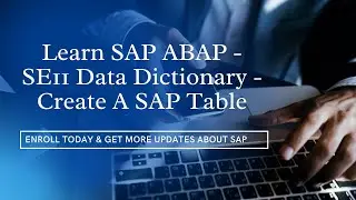 How Create Directory table in SAP ABAP - SE11