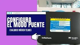 👉¿Como CONFIGURAR tu MÓDEM TELMEX en MODO PUENTE o BRIDGE?