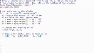 Python 3 Programming Tutorial: Gradient.py