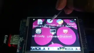 Raspberry pi touch screen ( Adafruit PiTFT ) with onscreen touch keyboard