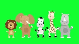 Cute 😍 Animals Dancing Copyright Free Green Screen/Croma Key