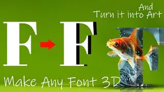 Turn Any Font Into 3D in Photoshop. Bonus: Create Cool Art Out of It!