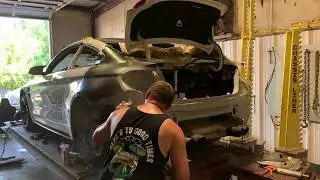 Changing quarter panel on BMW M4 Build | PART 3