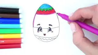 Kako se crta slatko uskršnje jaje | How to draw cute Easter egg
