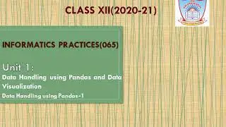 Introduction to python libraries-pandas and Matplotlib