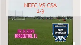 IMG National academy 2024 championship, opening game NEFC vs Cedar Stars Monmouth 1-3