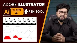 Adobe Illustrator CC 2024 - How To Use The Pen Tool in Illustrator | Class 4 - اردو / हिंदी