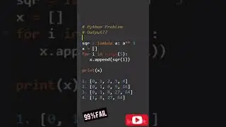 Practice Tricky Python Problem 18