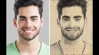 photoshop cc 2015 | ink drawing techniques | ink drawing portraits