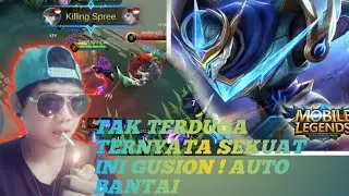 BANTAI MUSUH PAKE HERO GUSION |MOBILE LEGENDS