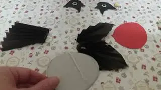 DIY Снегирь из бумаги своими руками быстро и легко для детей 