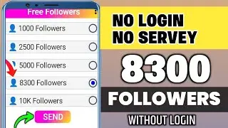 (WITHOUT LOGIN) get 10k Free instagram followers | followers kaise badhaye instagram par 2025