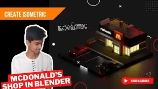 create a McDonald's shop with blender in 02.11 minutes