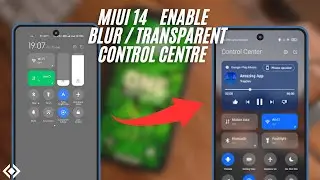 Remove Grey Background & Blur Control Centre On Lock screen | Transparent Control Center In Miui 14