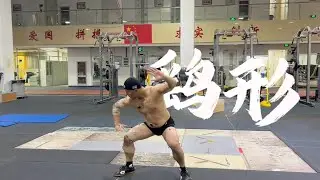 秀肌肉，形意拳鹞形小做 #kongfu #martialarts #kickboxing #taichi #wingchun #xingyi #bagua #wushu