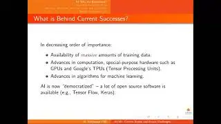 Webinar on AI/ML: Where are we & Challenges Ahead