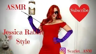 ASMR Jessica Rabbit Style With Satin Gloves, Two Scarves and Smoking!! Request!!