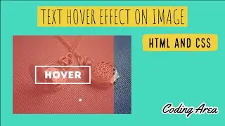 Text Hover Effect On Image Using Css - Html And Css Tutorial - Coding Area