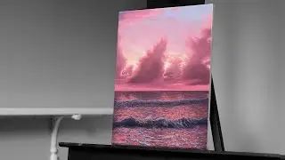Painting a Warm Ocean Beach: Acrylic Seascape Tutorial - Paint with Ryan
