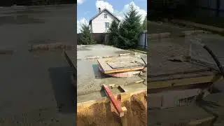 Вибрация бетона #стройкадома #одноэтажныйдом #ипотека2024 #московскаяобласть