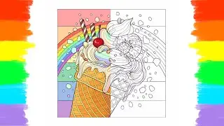 How to Color Ice Cream丨 Coloring Page 🎨🍦