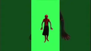 Spider-man kid dance meme - green screen