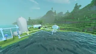 Fiz máquinas pro meu jogo de voxel. Vulcão + Máquinas + Ácido Sulfúrico. Industrialização Parte 1