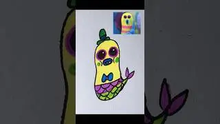 Draw Mermaid Mr Dinkles | Trolls 639 #drawing