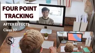 After Effects Four Point Tracking Tutorial || Corner Pin Tracking || 4 Point Tracking - Class 07