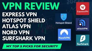 Top 5 VPN Review of NordVPN, Express VPN, HotSpot Shield, Atlas VPN, and Surfshark VPN