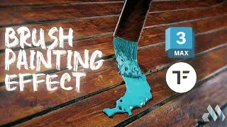 Brush paint effect Tutorial | 3dsmax & tyflow