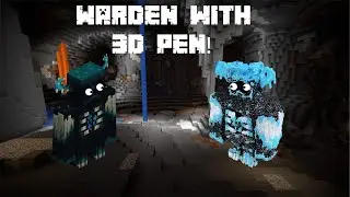 Minecraft Warden with 3D Pen Pt. 1!