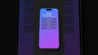 🚀 Create an Engaging Survey App with SwiftUI! 📱✨