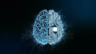 Artificial intelligence (AI) brain animation, data mining, deep learning modern computer technologie