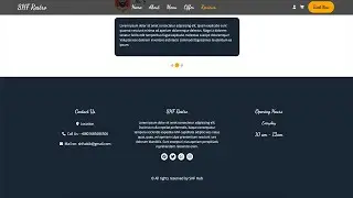 Responsive Footer Design | Stunning Responsive Template Design | HTML, CSS & JS | Part 5
