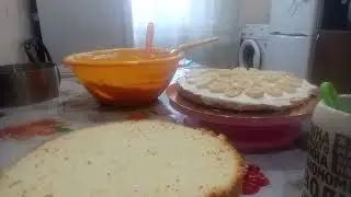 Сборка торта с новым кремом🎂😋 