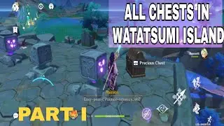 ALL CHEST GUIDE 2.1(WATATSUMI ISLAND) PART 1 INAZUMA [GENSHIN IMPACT]