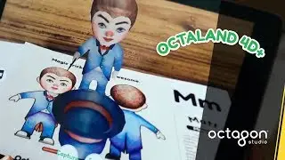 Augmented Reality Flashcards & Colouring Book: Octaland 4D+ | Octagon Studio