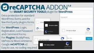 Smart Security Tools: reCAPTCHA Addon 1.0