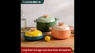 Environmental Friendly Non Stick Anti Overflow Pot Edge Spiral Pot Bottom  Round Casserole with Lids
