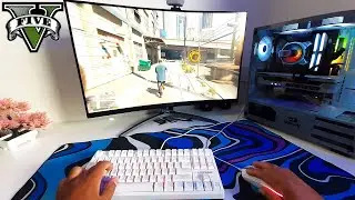GTA 5 NA VISÃO DE UM PC JOGANDO PELA PRIMEIRA VEZ (POV) Handcam 🤩
